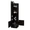 Tuhome Syrah Corner Bar Cabinet, Eight Bottle Cubbies, Double Door, Two Open Shelves-Black BLW5546 - alternate 5